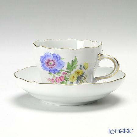 マイセン（Meissen） ベーシックフラワー（三つ花） 060110／00582／01 コーヒーカップ＆ソーサー 200ml Motiv No.1 アネモネ