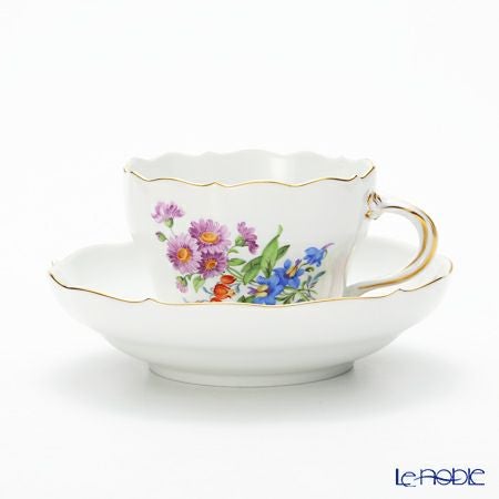 マイセン（Meissen） ベーシックフラワー（三つ花） 060110／00582／14 コーヒーカップ＆ソーサー 200ml Motiv No.14 アスター