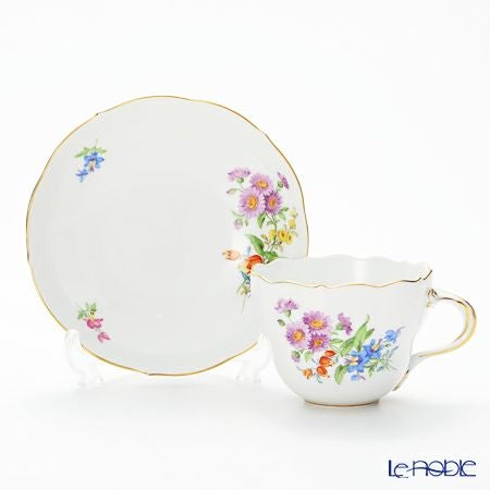 マイセン（Meissen） ベーシックフラワー（三つ花） 060110／00582／14 コーヒーカップ＆ソーサー 200ml Motiv No.14 アスター