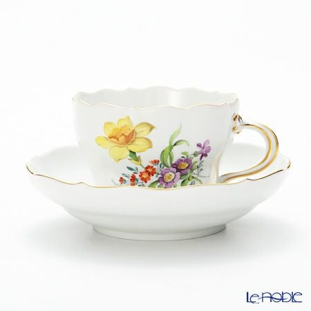 マイセン（Meissen） ベーシックフラワー（三つ花） 060110／00582／26 コーヒーカップ＆ソーサー 200ml Motiv No.26 スイセン