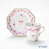 ヘレンド パセリピンク PEP 04307-0-00 モカカップ＆ソーサー（オクタゴナル）
