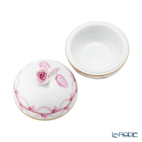 ヘレンド (HEREND) パセリピンク PEP ラウンドボックス（ローズ） 06033-0-09