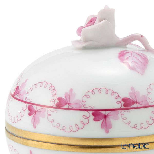 ヘレンド (HEREND) パセリピンク PEP ラウンドボックス（ローズ） 06033-0-09