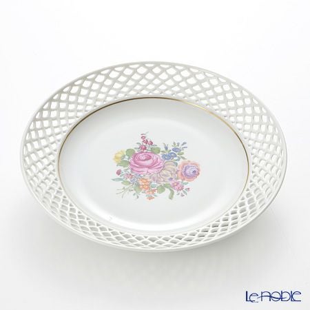 アウガルテン（AUGARTEN） リッチブーケ（6418） 透し皿 ラウンド（826）