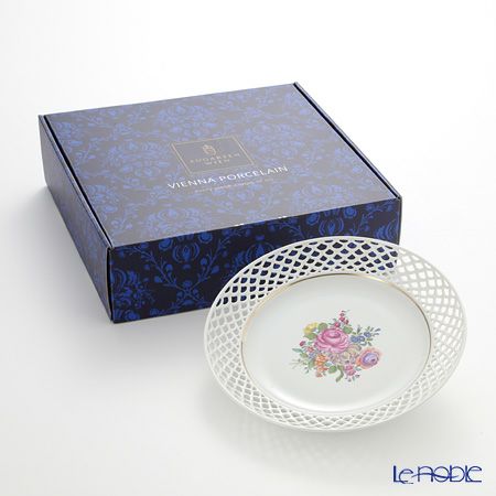 アウガルテン（AUGARTEN） リッチブーケ（6418） 透し皿 ラウンド（826）