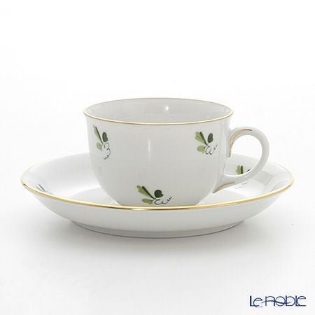 アウガルテン（AUGARTEN） スキャタードグレープリーブス（6490） モカカップ＆ソーサー 80ml（001シューベルトシェイプ）