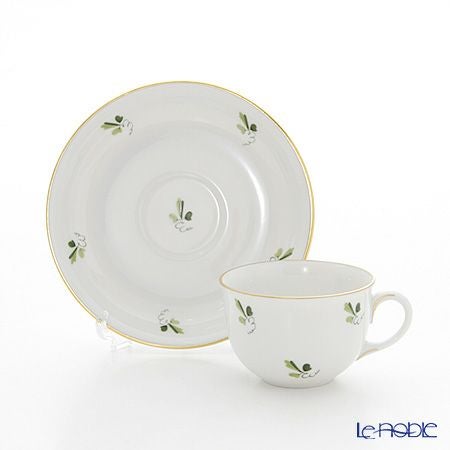 アウガルテン（AUGARTEN） スキャタードグレープリーブス（6490） モカカップ＆ソーサー 80ml（001シューベルトシェイプ）