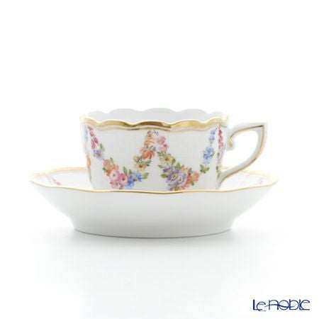 ヘレンド リヒテンシュタインガーランド LTG 00711-0-00 モカカップ＆ソーサー 100ml