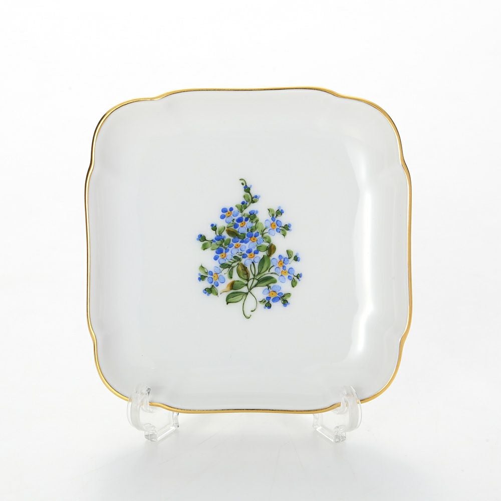 アウガルテン（AUGARTEN） 忘れな草（6690） スクエアディッシュ 9×9cm（110）