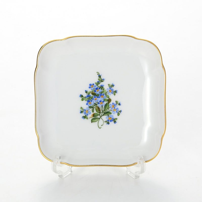 アウガルテン（AUGARTEN） 忘れな草（6690） スクエアディッシュ 9×9cm（110）