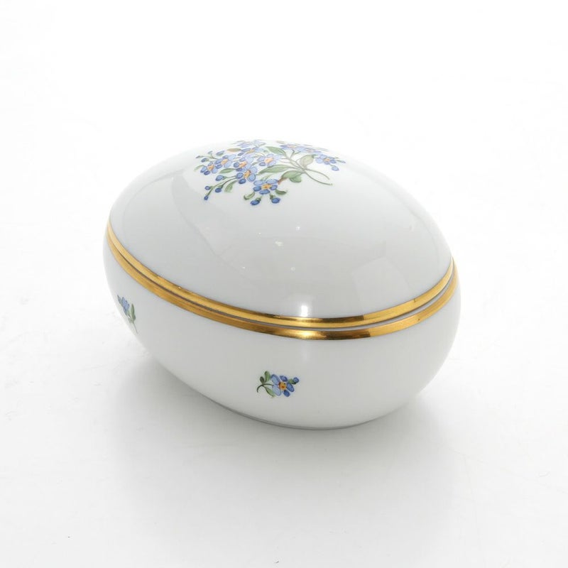 アウガルテン（AUGARTEN） 忘れな草（6690） エッグシェイプボックス（606）