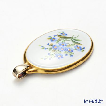 アウガルテン（AUGARTEN） 忘れな草（6690） ペンダント（金縁）（753）