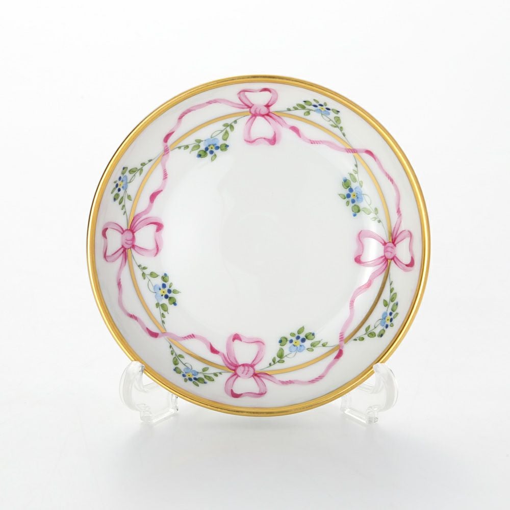 アウガルテン（AUGARTEN） ビーダーマイヤー リボン（6793） ラウンドディッシュ 9cm（069）