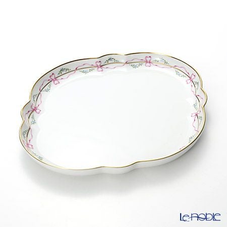 アウガルテン（AUGARTEN） ビーダーマイヤー リボン（6793） デジュネトレイ 36×32cm（050）