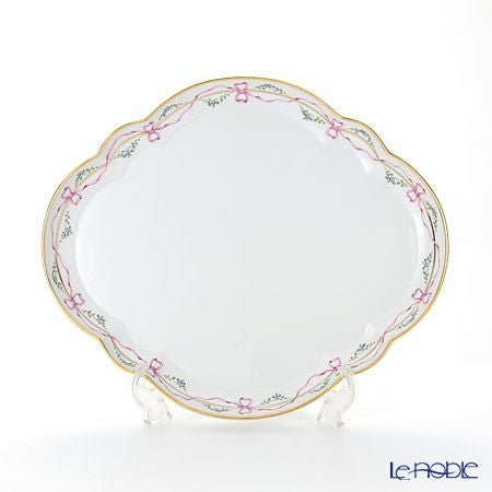 アウガルテン（AUGARTEN） ビーダーマイヤー リボン（6793） デジュネトレイ 36×32cm（050）