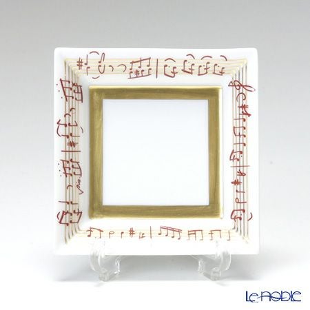 アウガルテン（AUGARTEN） ピアノソナタ310（6859） スクエアディッシュ 8×8cm（867）