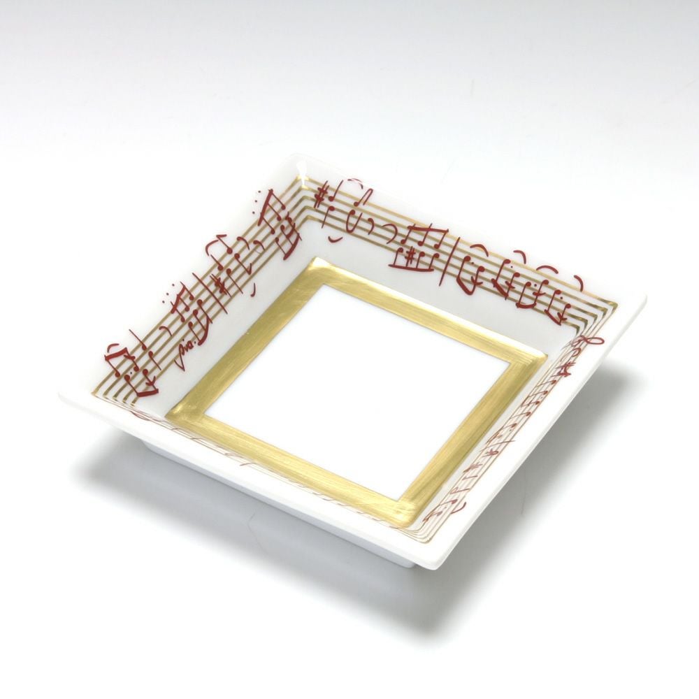 アウガルテン（AUGARTEN） ピアノソナタ310（6859） スクエアディッシュ 8×8cm（867）