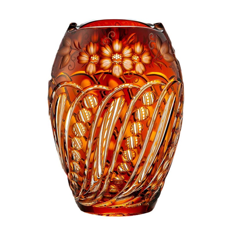 マイセン（Meissen） マイセンクリスタル 花瓶（イエロー） 26cm ANT／2283／26AB