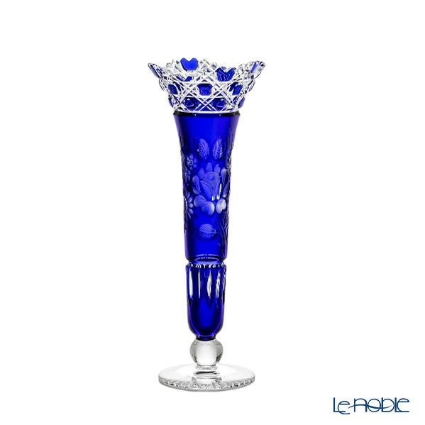 マイセン（Meissen） マイセンクリスタル 一輪挿し 23cm（ブルー） MF0／1024／23B