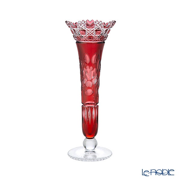 マイセン（Meissen） マイセンクリスタル 一輪挿し 23cm（レッド） MF0／1024／23R