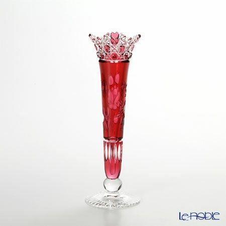 マイセン（Meissen） マイセンクリスタル 一輪挿し 23cm（レッド） MF0／1024／23R