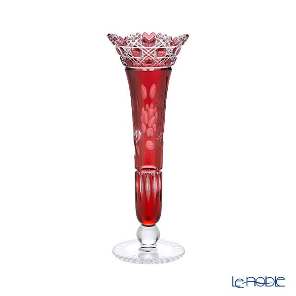 マイセン（Meissen） マイセンクリスタル 一輪挿し 23cm（レッド） MF0／1024／23R