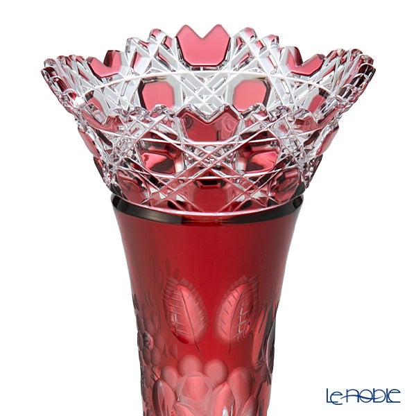 マイセン（Meissen） マイセンクリスタル 一輪挿し 23cm（レッド） MF0／1024／23R