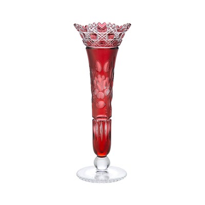 マイセン（Meissen） マイセンクリスタル 一輪挿し 23cm（レッド） MF0 