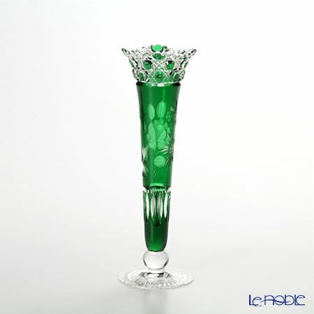 マイセン（Meissen） マイセンクリスタル 一輪挿し 23cm（グリーン） MF0／1024／23G