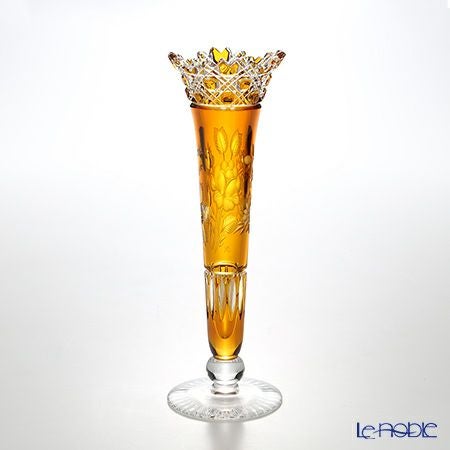 マイセン（Meissen） マイセンクリスタル 一輪挿し 23cm（アンバー） MFO／1024／23AB