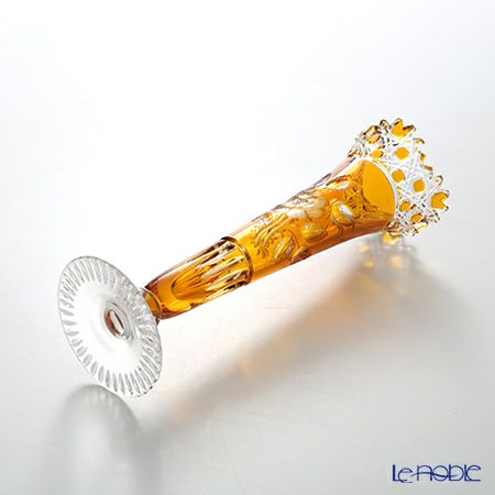 マイセン（Meissen） マイセンクリスタル 一輪挿し 23cm（アンバー） MFO／1024／23AB