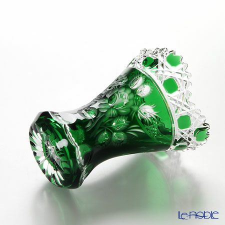 マイセン（Meissen） マイセンクリスタル 花瓶（グリーン） 13cm MFO／1320／13G