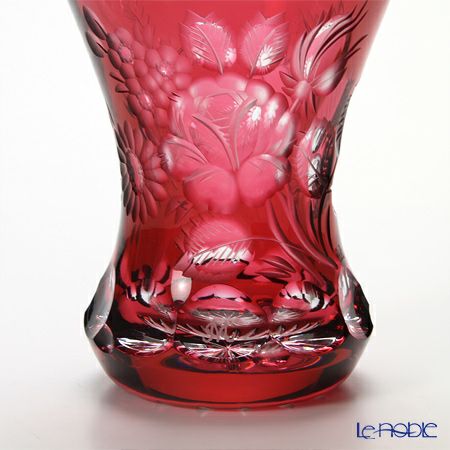 マイセン（Meissen） マイセンクリスタル 花瓶（レッド） 13cm MOF／1320／13R