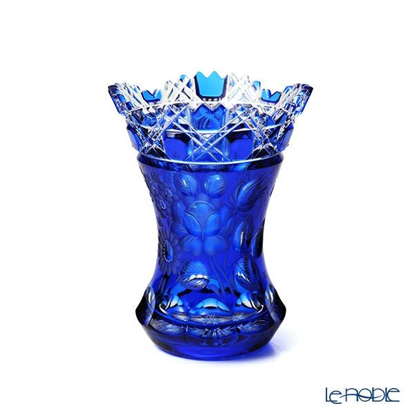 マイセン（Meissen） マイセンクリスタル 花瓶（ライトブルー） 13cm MFO／1320／13LB