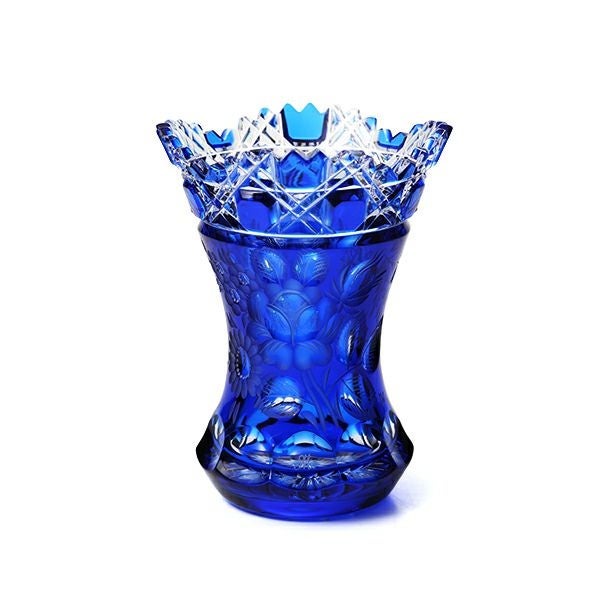 マイセン　花瓶　青★早いもの勝ち★ マイセン（Meissen） マイセンクリスタル 花瓶（ライトブルー） 13cm