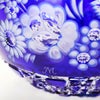 マイセン（Meissen） マイセンクリスタル MFO／140／16B 花瓶ラウンド（ブルー） 16cm