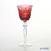 マイセン（Meissen） マイセンクリスタル ロンドンフラワー ワイングラス 20.9cm（レッド） MFO／3517／2R