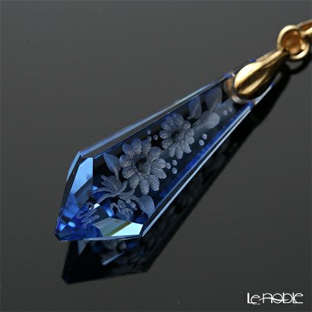 マイセン（Meissen） マイセンクリスタル ペンダントトップ フラワー（コーン型） ブルー