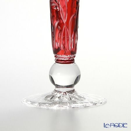 マイセン（Meissen） マイセンクリスタル クローバー 一輪挿し 23cm（レッド） 1024／23R