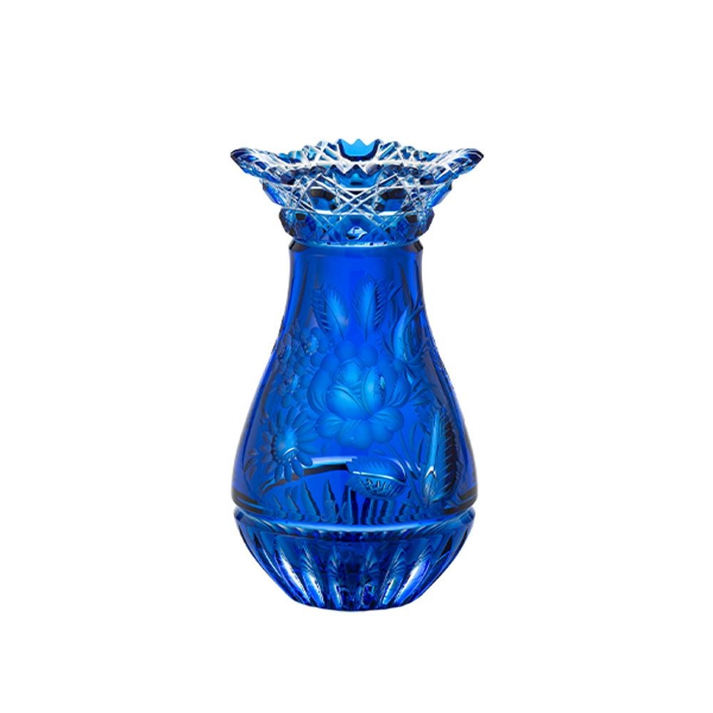 マイセン（Meissen） マイセンクリスタル 花瓶 ライトブルー 16cm MFO1420／16