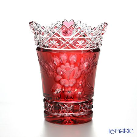 マイセン（Meissen） マイセンクリスタル 花瓶（レッド） 10cm MFO／205／10R