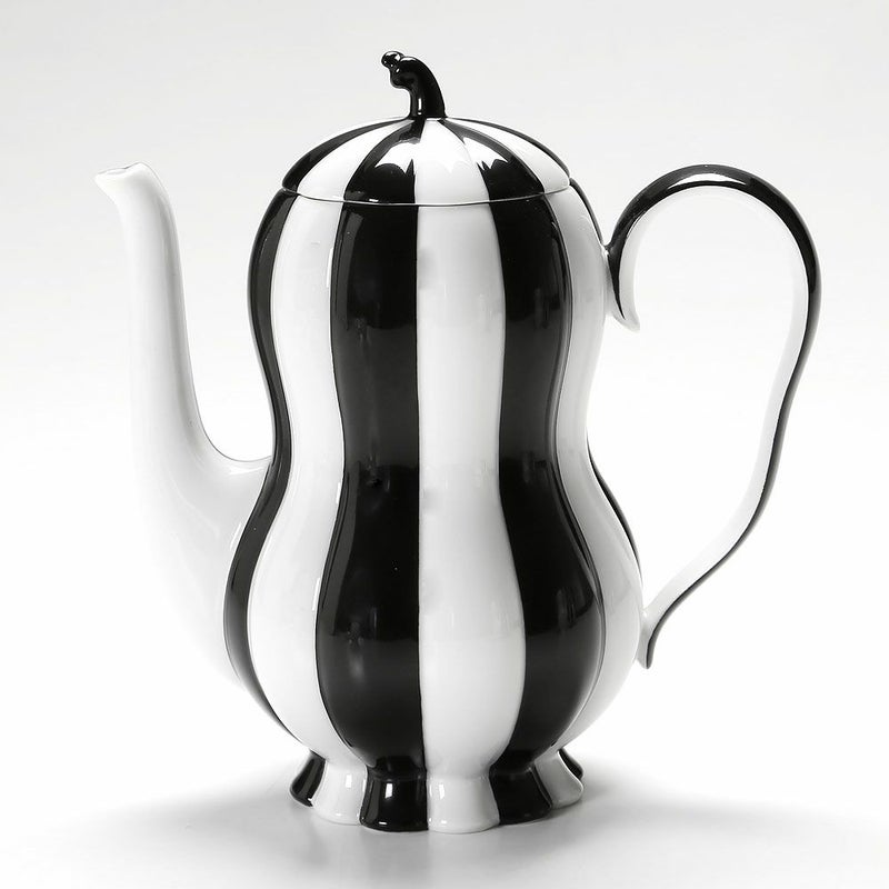 アウガルテン（AUGARTEN） メロン ブラック＆ホワイト（7027） モカポット 500ml（015）