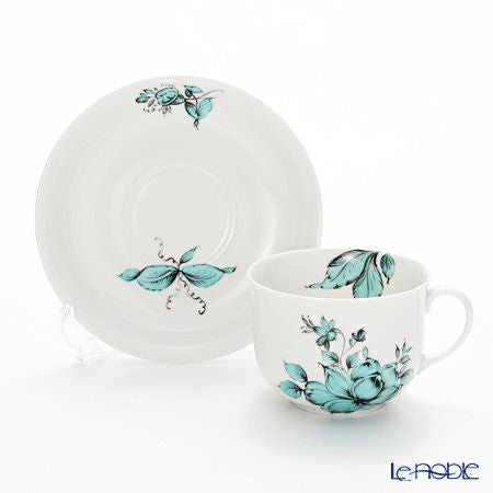 アウガルテン（AUGARTEN） マリアテレジア2.0 ターコイズ（7798） コーヒーカップ＆ソーサー 200ml（001シューベルトシェイプ）