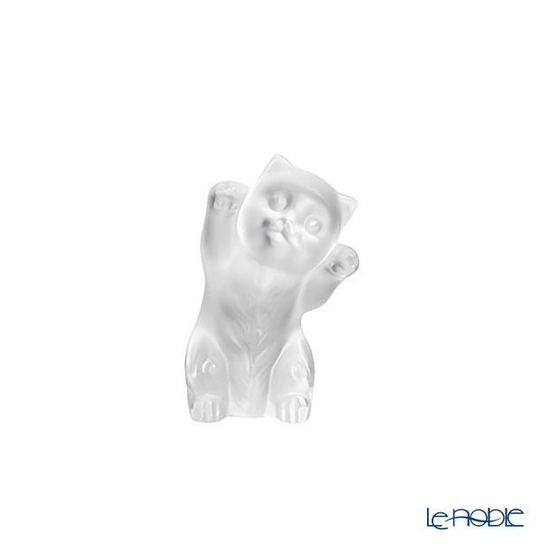 ラリック シャトン オブジェ 猫 9.1cm クリア 10733300