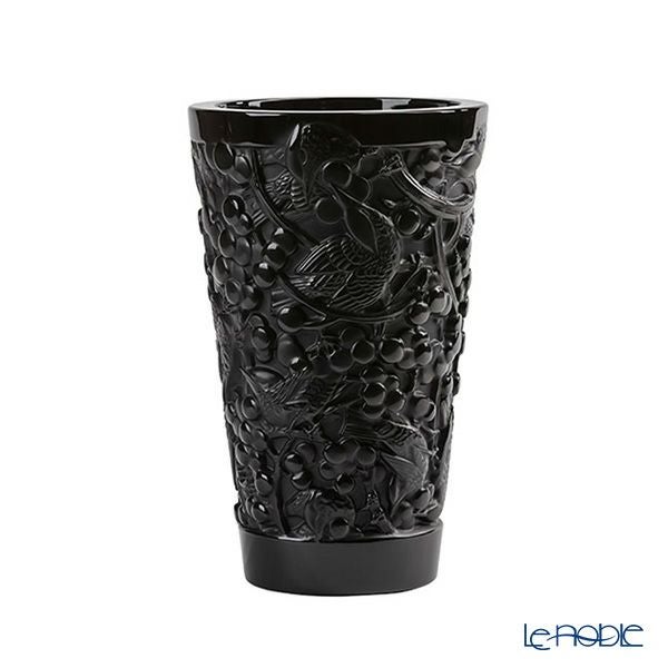 【メーカー取り寄せ商品】ラリック メルル エ レザン ベース 22.2cm MM ブラック 10732300