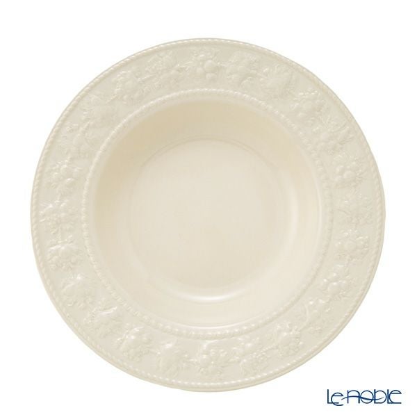ウェッジウッド（Wedgwood） フェスティビティ スーププレート 22.5cm（アイボリー）