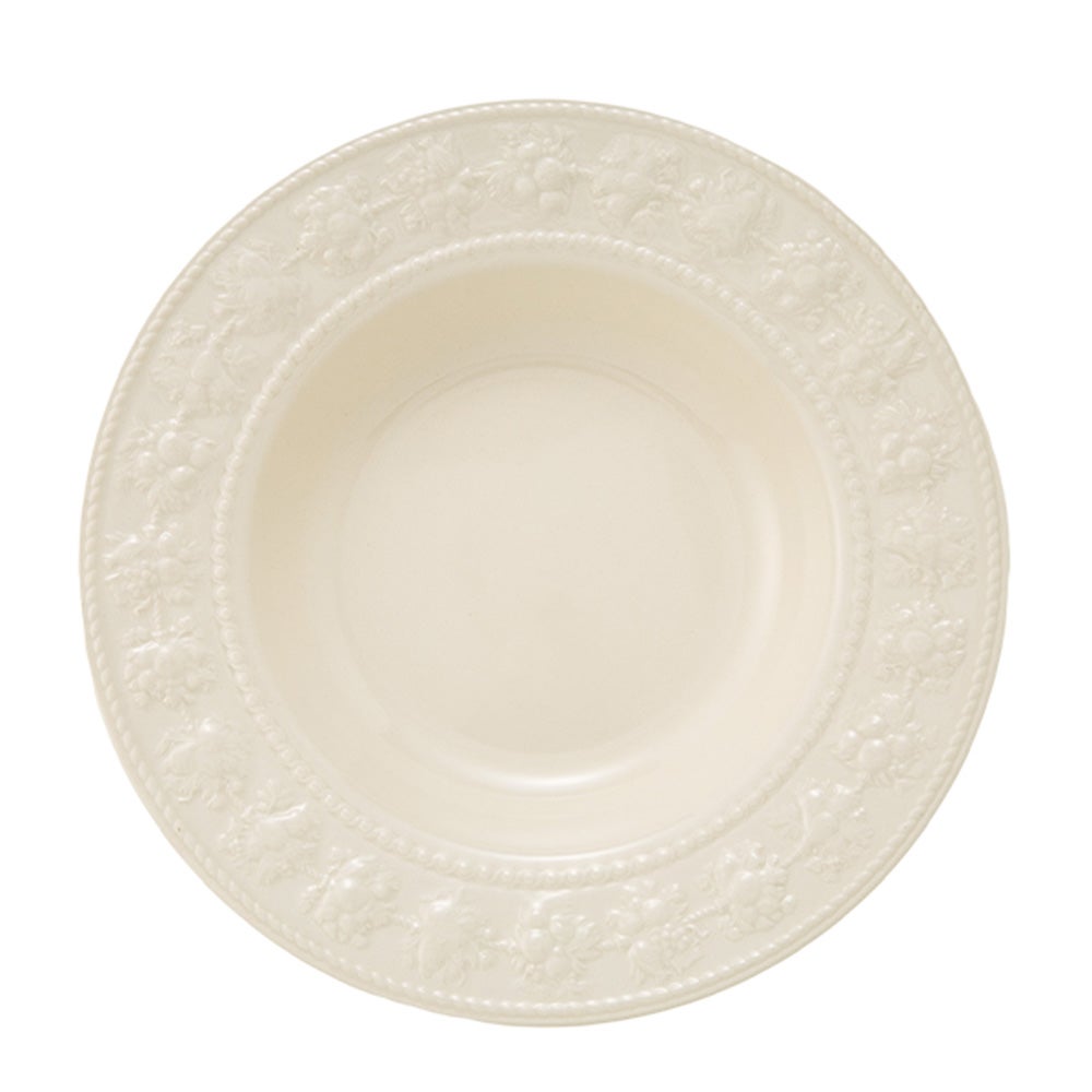 ウェッジウッド（Wedgwood） フェスティビティ スーププレート 22.5cm（アイボリー）