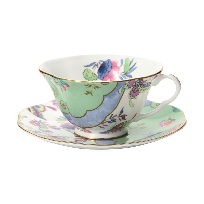 ウェッジウッド（Wedgwood） バタフライブルーム ティーカップ＆ソーサー グリーン