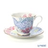 ウェッジウッド（Wedgwood） バタフライブルーム ティーカップ＆ソーサー ブルー／ピンク