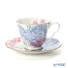 ウェッジウッド（Wedgwood） バタフライブルーム ティーカップ＆ソーサー ブルー／ピンク